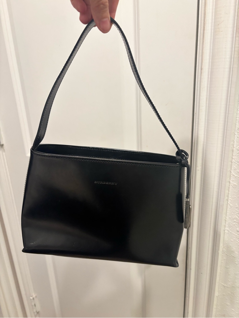 Burberry Black Leather Shoulder Bag